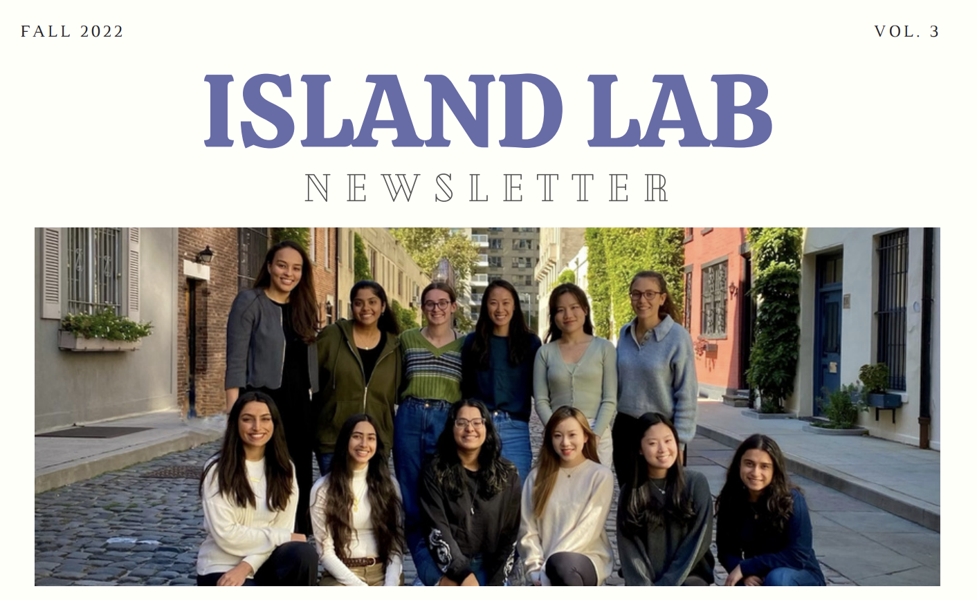 ISLAND Lab’s Third Annual Newsletter